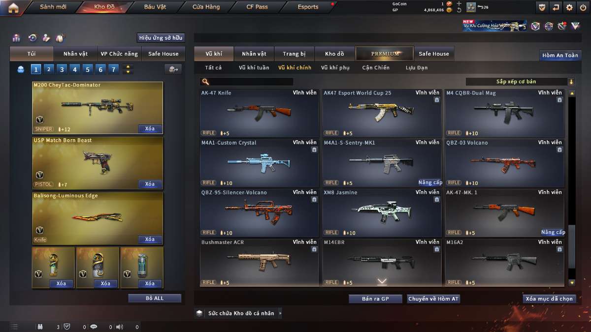 shop acc cf uy tin gia re